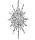 Sterling Silver Starburst Pendant Necklace