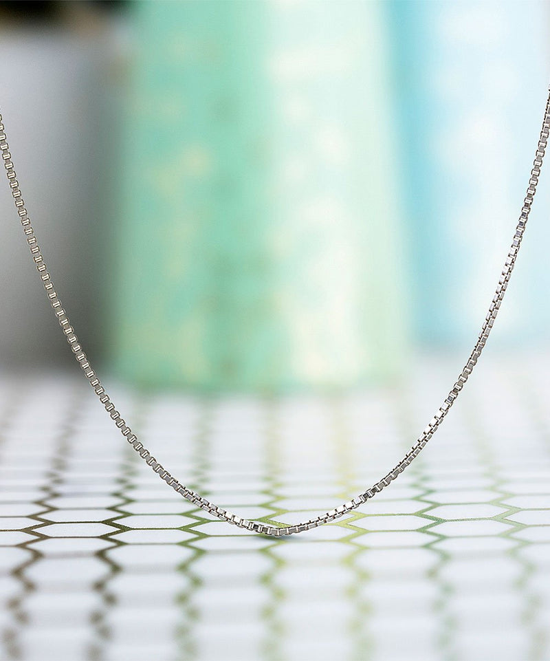 Italian Sterling Silver 16-24" Box Chains made in Italy