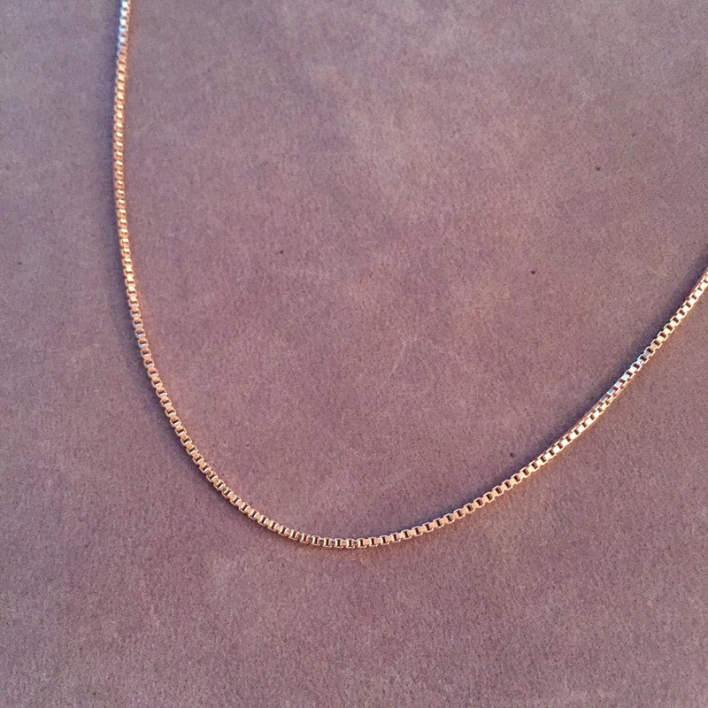 Amy and Annette 14K Gold 16-24" inch Box Chains