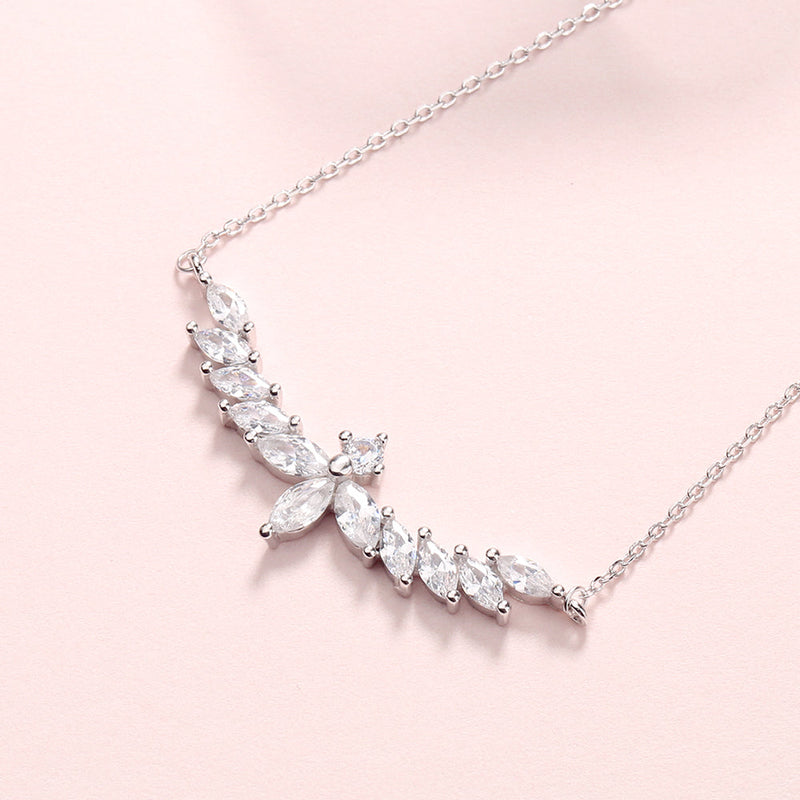 Sterling Silver Angel Wings with Crystals