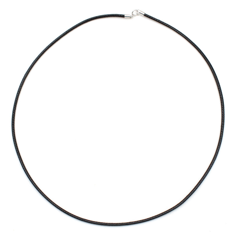 Sterling Silver Braided Leather Cord Necklace