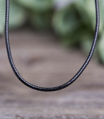 Sterling Silver Braided Leather Cord Necklace