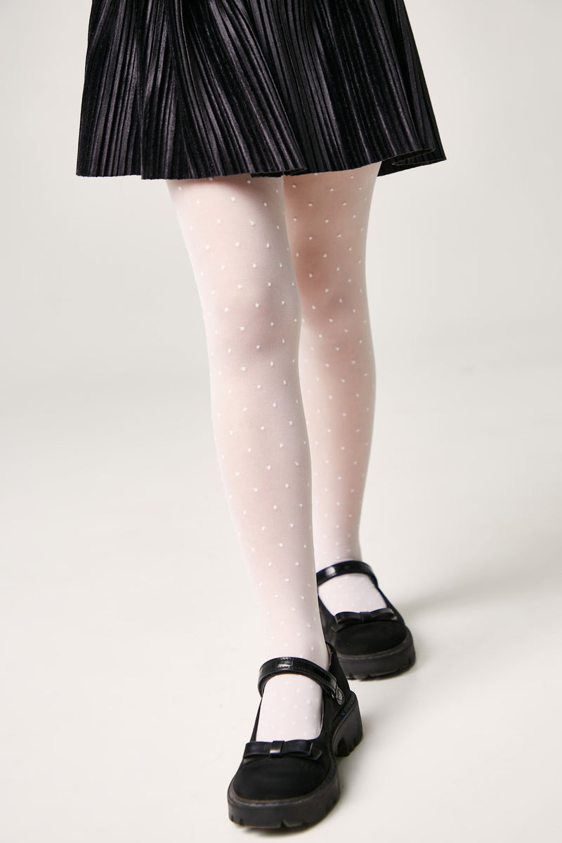 Conte Tights for girls Dotsy 30 Den - Reinforced Panty-Shorts Torso