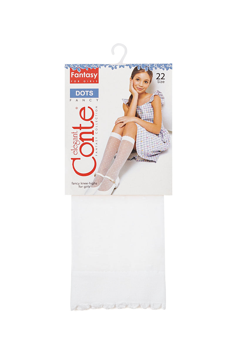 Conte Knee-Highs for girls Dots 20 Den