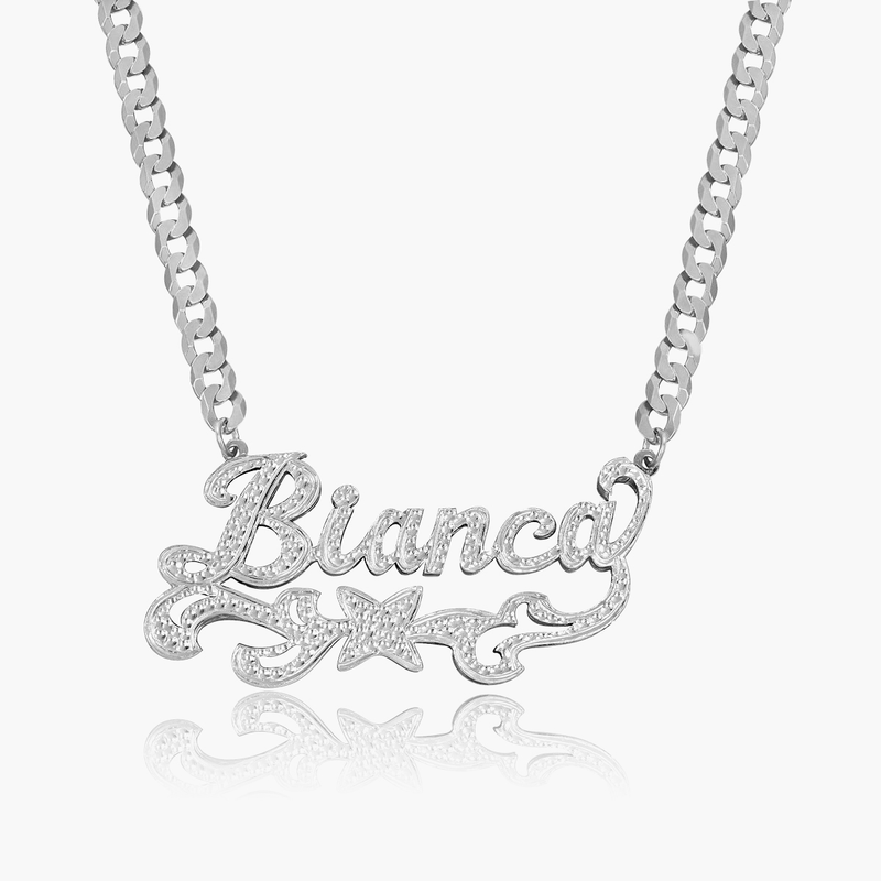 Double Plated Star Name Necklace
