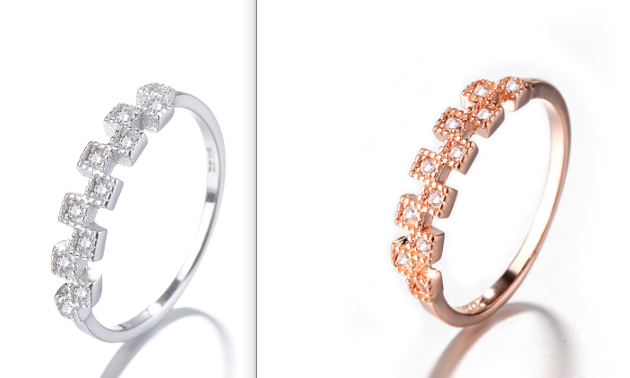 18K Gold Plated Vintage Ring with crystals