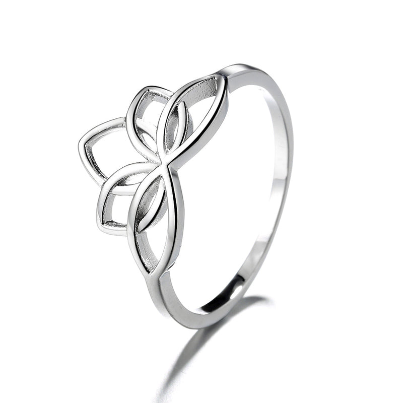 Sterling Silver Lotus Flower Ring
