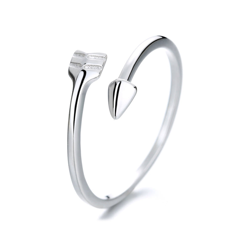 Sterling Silver Bypass Arrow Ring