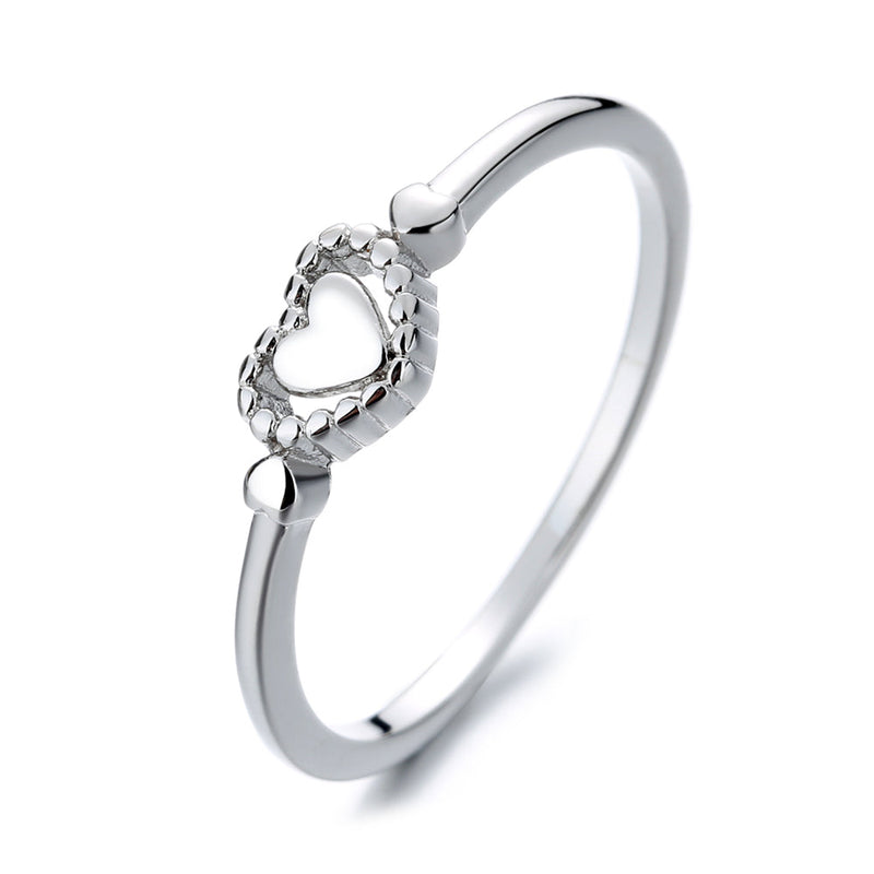 Sterling Silver Double Heart Ring