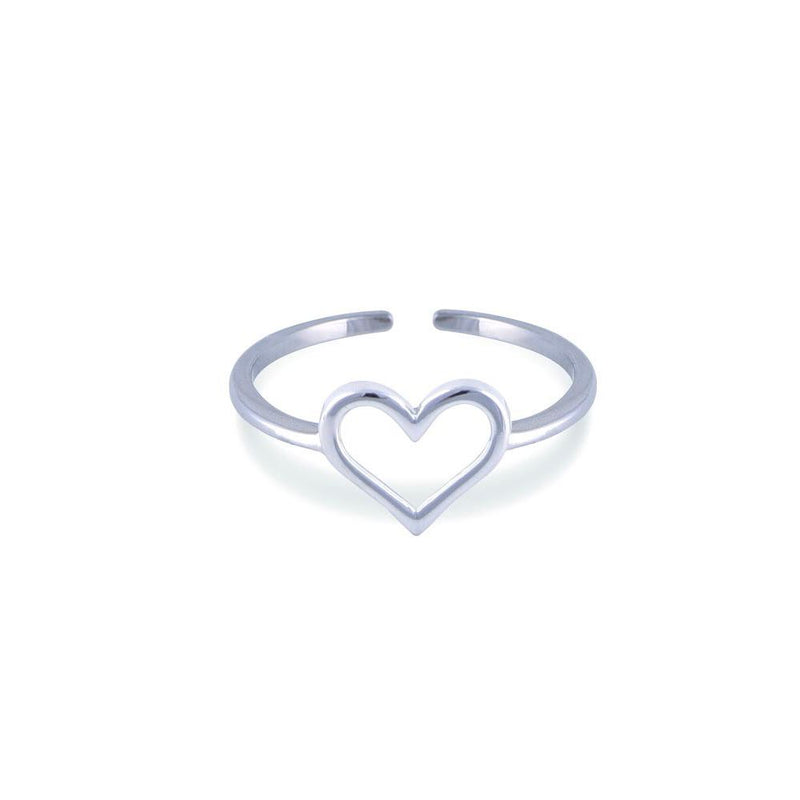 Sterling Silver Minimalist Heart Ring