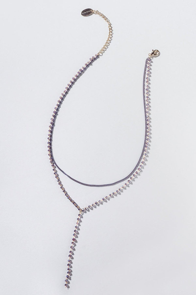 BEADED Y NECKLACE