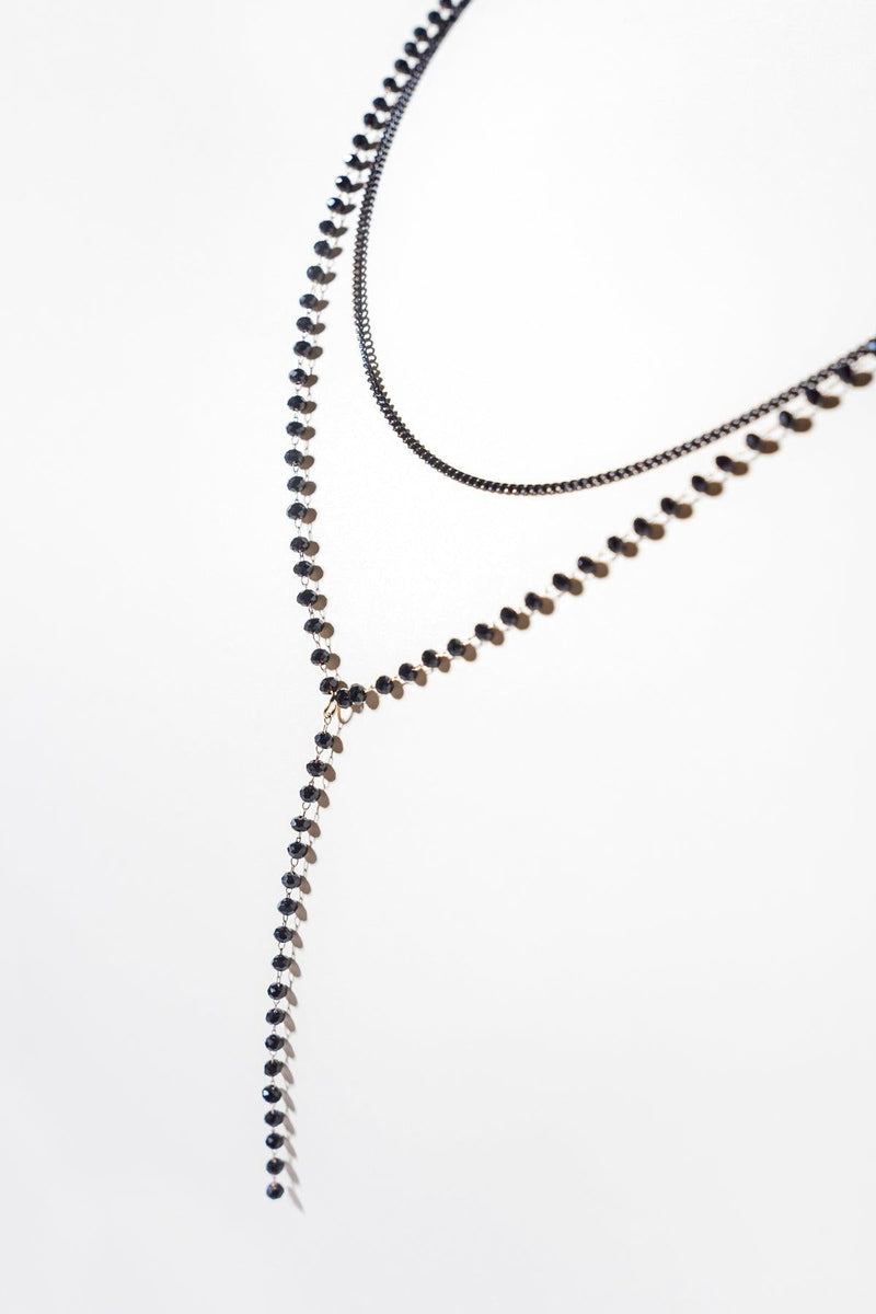 BEADED Y NECKLACE