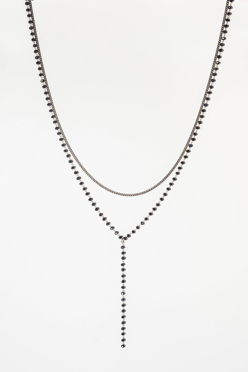 BEADED Y NECKLACE