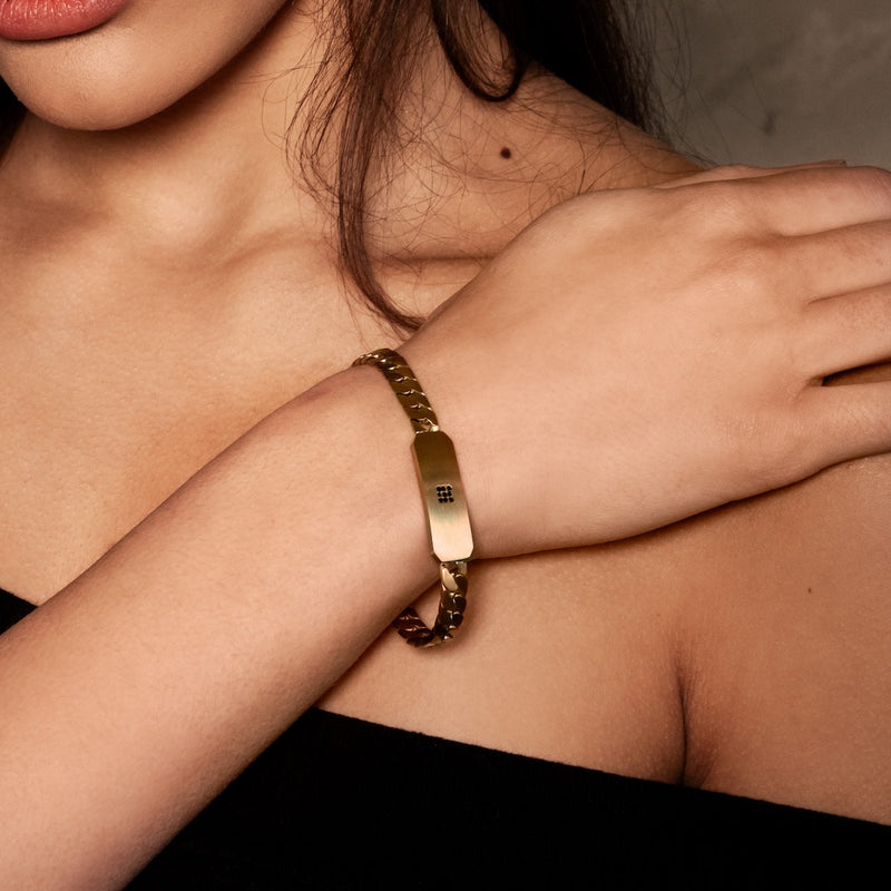 Matte Stone Accent Bar Bracelet