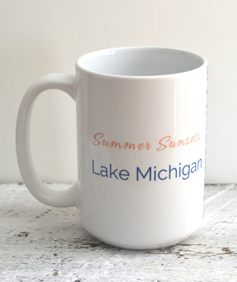 Drinkware- Summer Sunsets Lake Michigan.