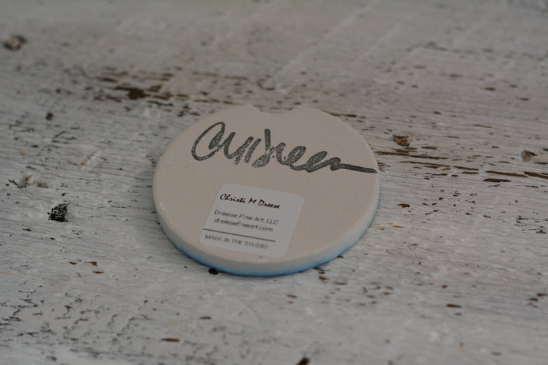 Car Coaster:  Blame it on the Moon. Artist Christi Dreese