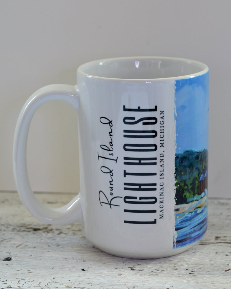 Drinkware - Round Island Lighthouse Mackinac Island.
