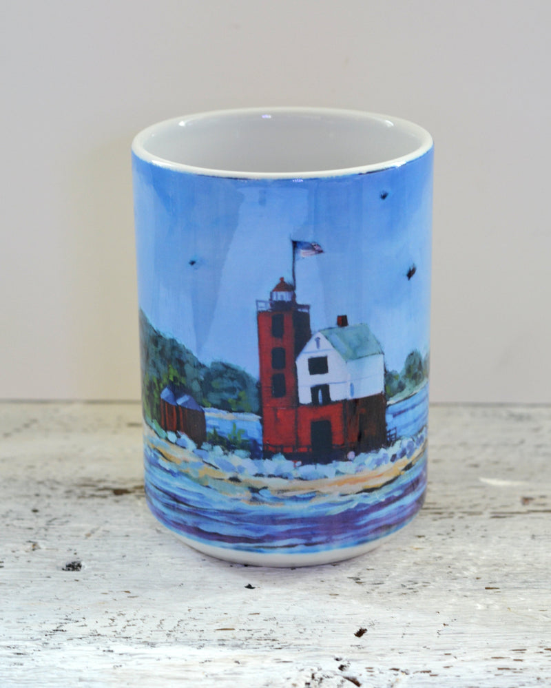 Drinkware - Round Island Lighthouse Mackinac Island.