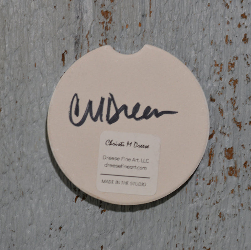 Car Coaster: Live by the Currents. Artist Christi Dreese