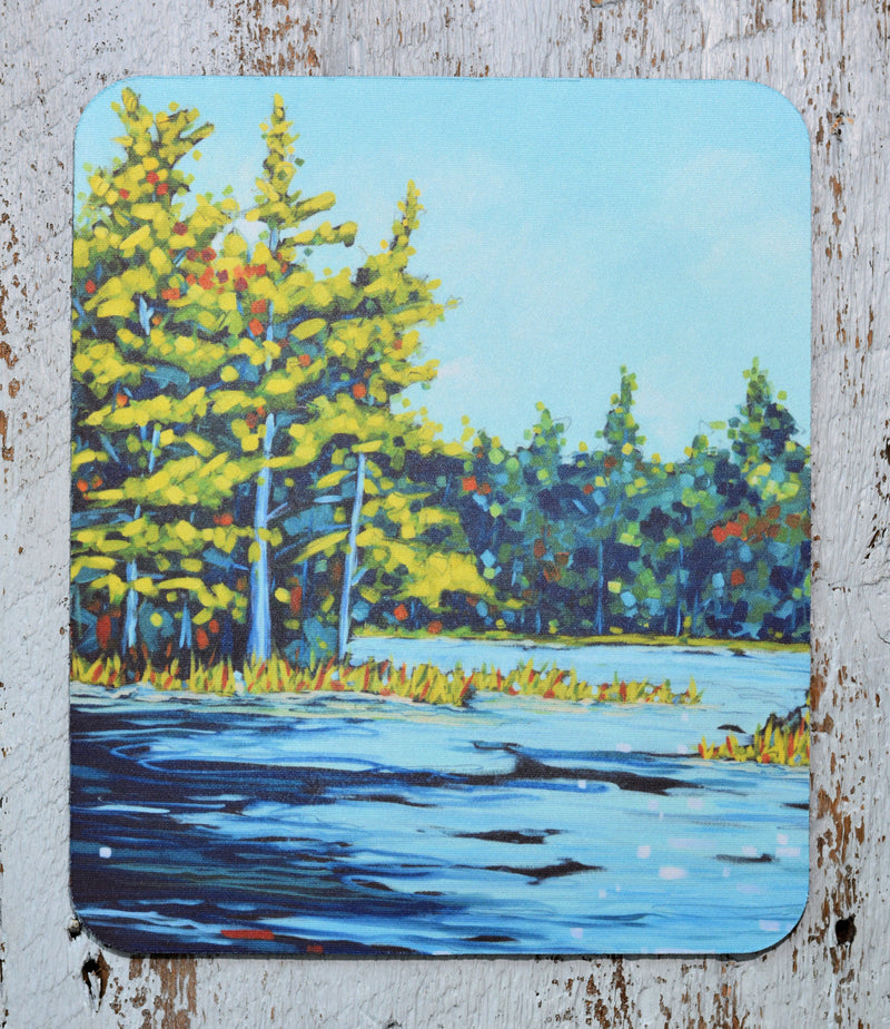 Mousepad: A Time to Reflect. Lake. Water.