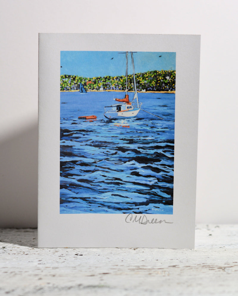 Notecard -Sailboat Anchored