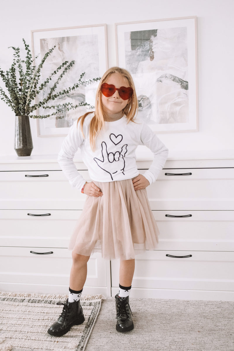 Sign Language - I Love You - Child Long Sleeve Tee