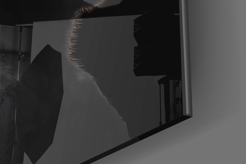 3 Wise Monkey Glass Wall Art  || Designer Collection