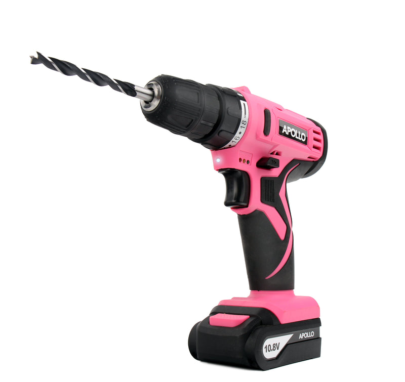 10.8 Volt Lithium-Ion Cordless Drill with 30 Piece Accessory Set PINK - DT4937P