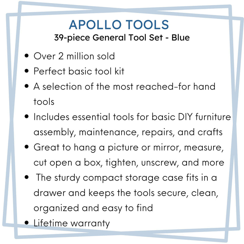 39 Piece General Tool Kit - DT9706BL