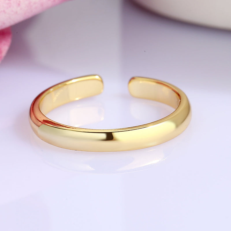 14K Gold and Sterling Silver Toe Ring