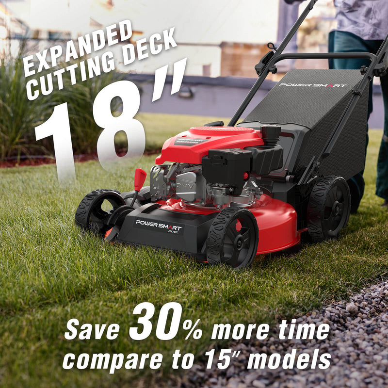 17" 144cc Gas Push 3-in-1 Lawn Mower DV8618P