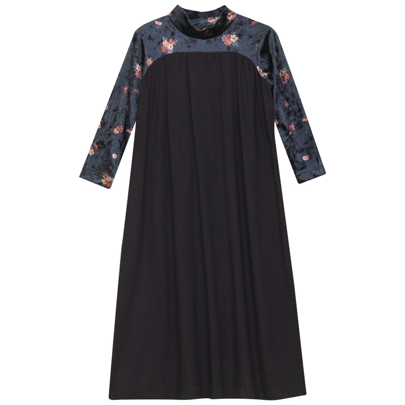 Mock Neck Floral Dress