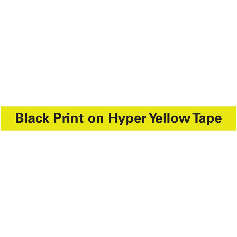 DYMO LetraTag Plastic Label Tape Cassette, 0.5" x 13 ft, Yellow