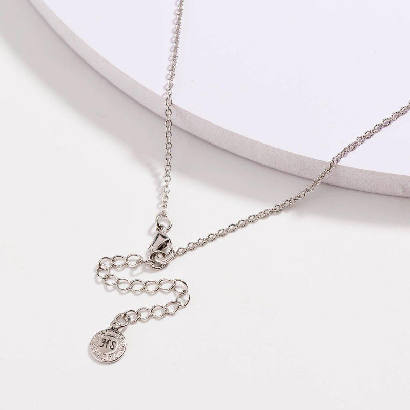 Dainty Black Onyx Beaded Link Necklace
