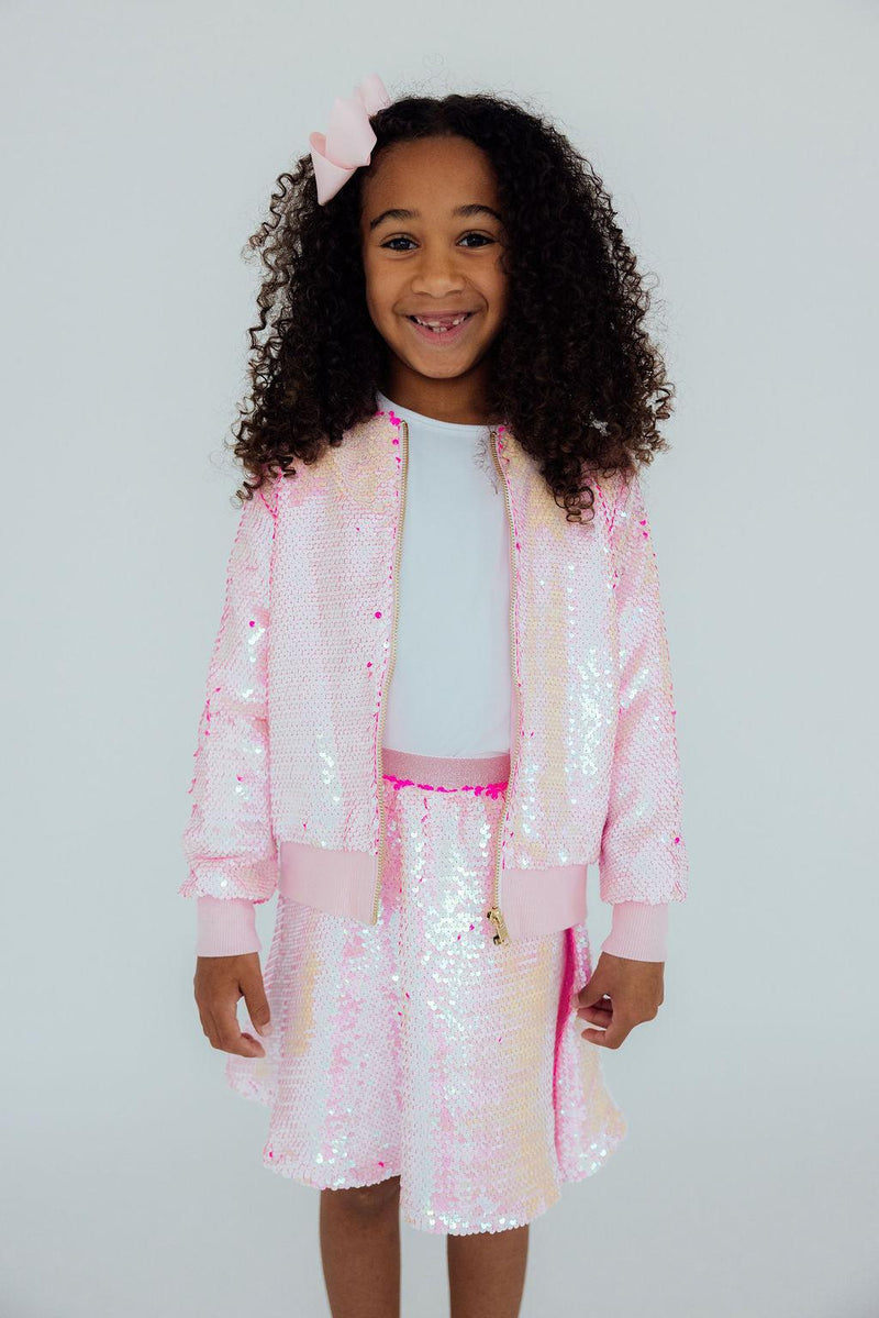 Diva Pink Flip Sequin Jacket