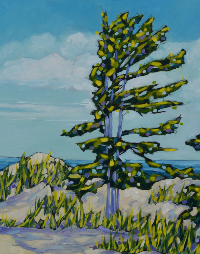 "Peace of Mind is Found at the Lake" Beach Print on Paper, Wood Panel- Wall Art Home Decor