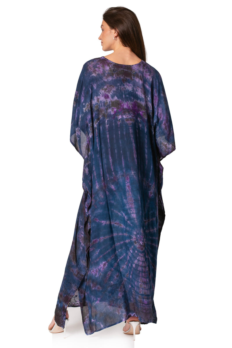 Sakkas Catia Women's Boho-Style Long Maxi Caftan for Lounging and Casual Wear