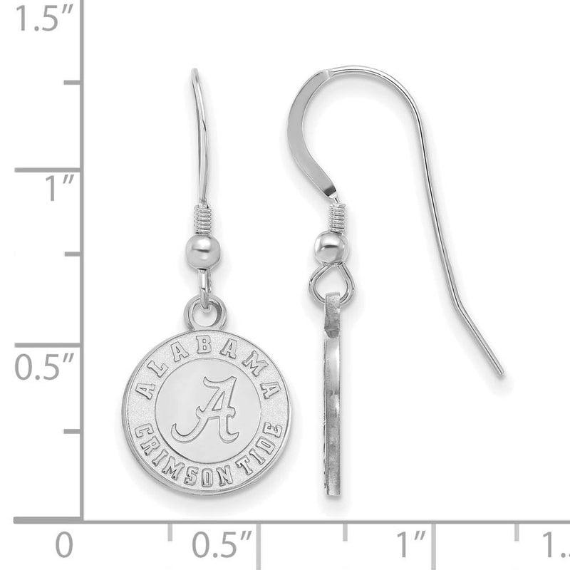Sterling Silver University of Alabama Small Dangle Earrings
