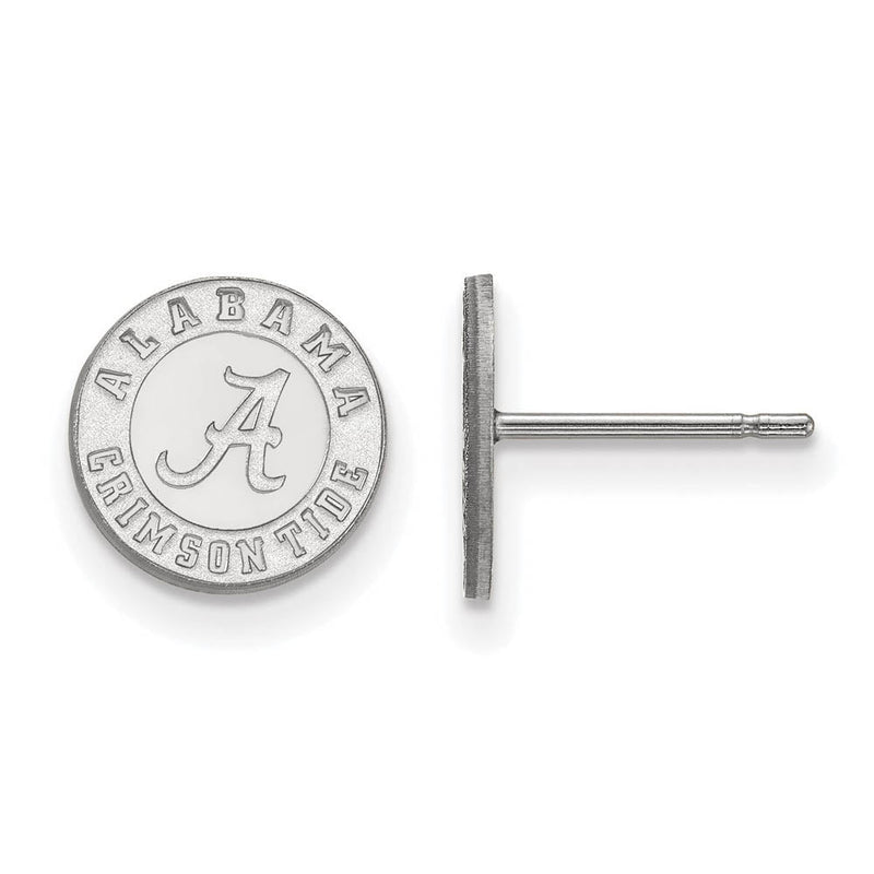 14k White Gold University of Alabama XS (Tiny) Post Earrings
