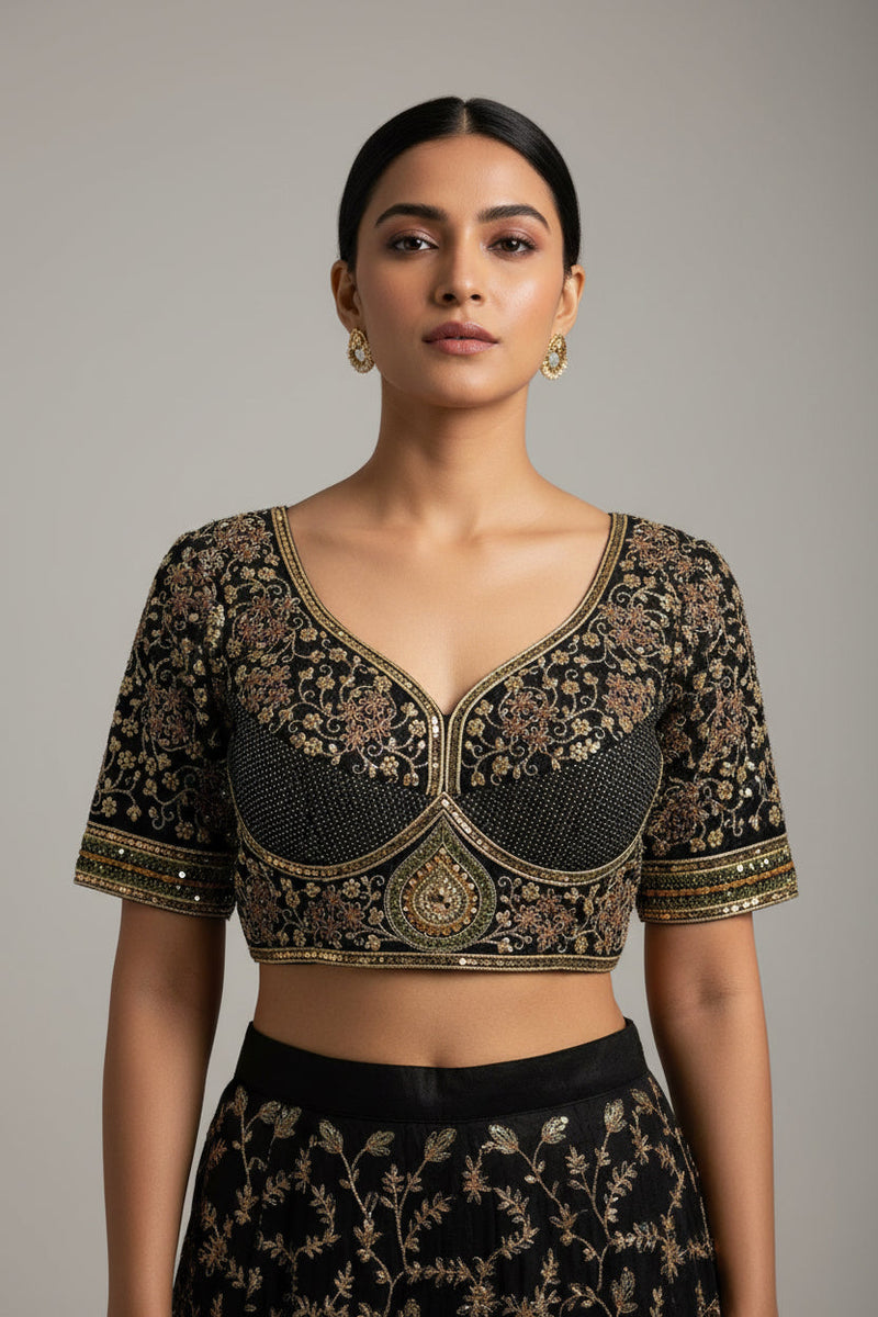 Sabyasachi cut blouse
