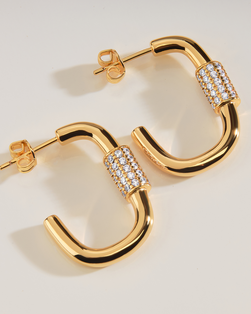 Oval Carabiner Hoops