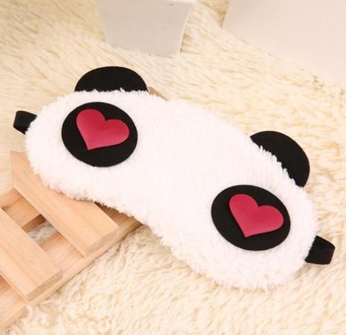 Cute Panda Sleeping Face Eye Mask: Blindfold Eyeshade Travel Sleep Aid