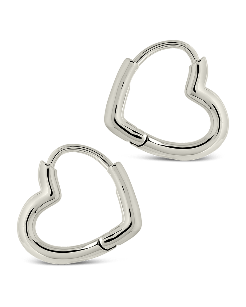 Elle Heart Micro Hoop Earrings