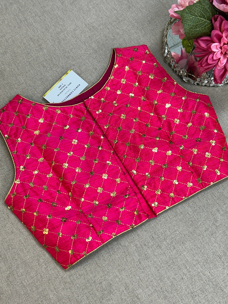 Dark pink blouse