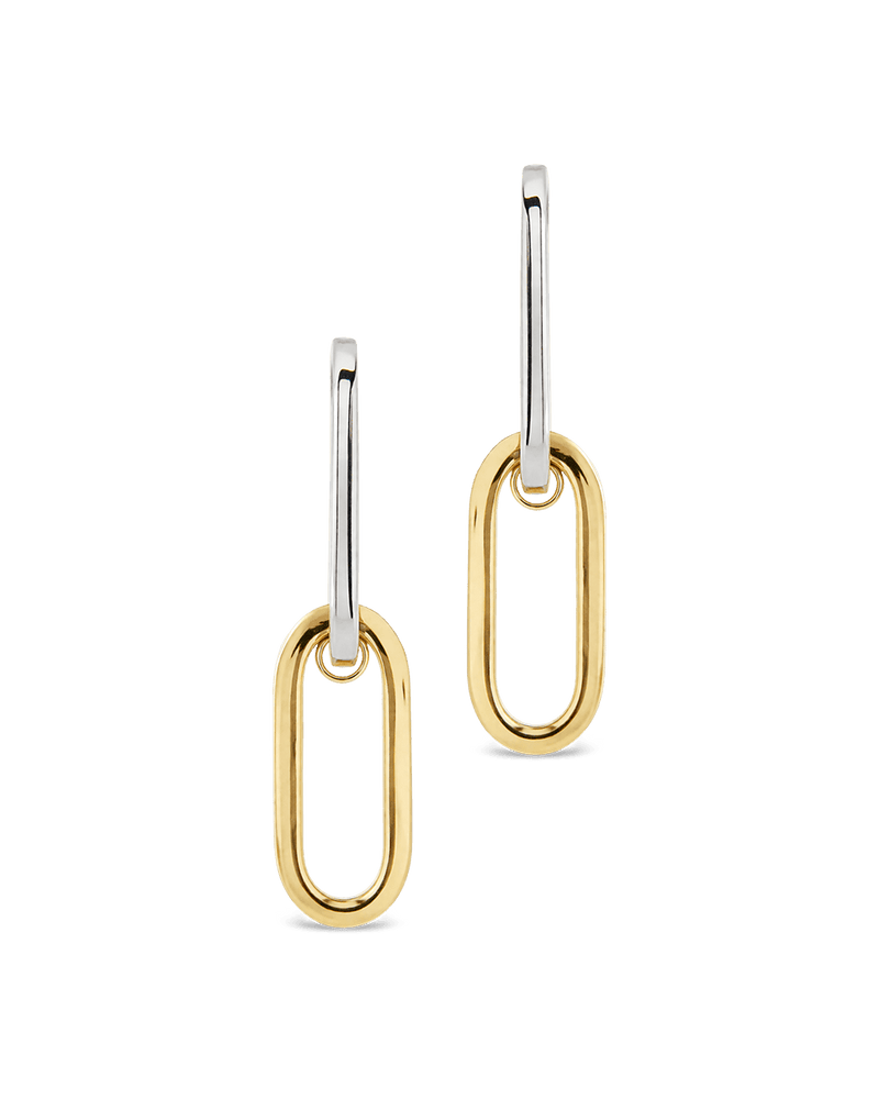 Doreen Mixed Metal Oval Drops