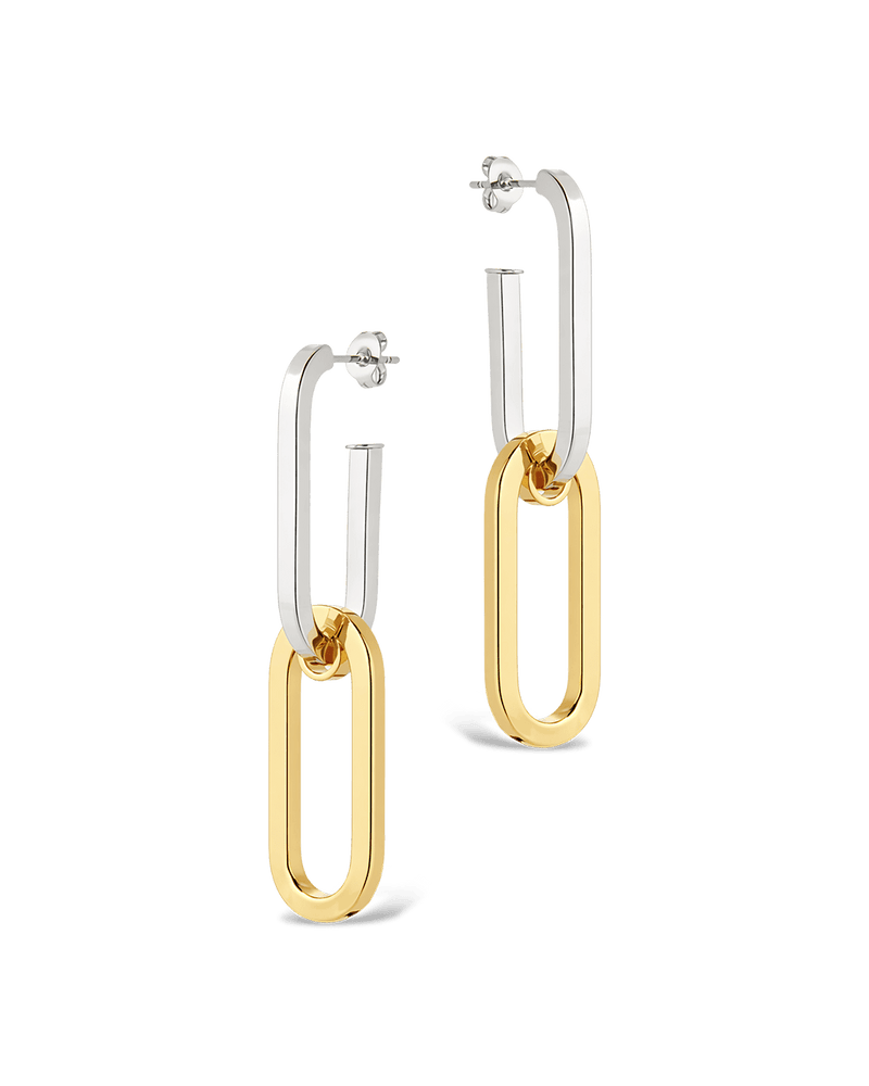 Doreen Mixed Metal Oval Drops