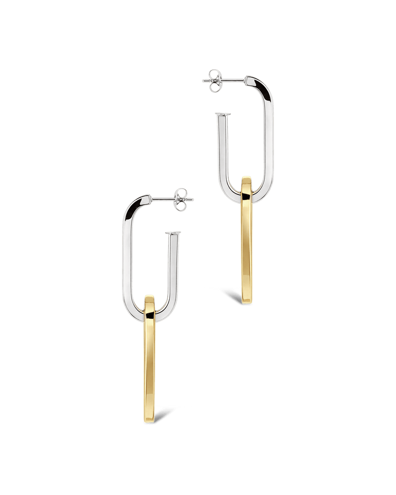 Doreen Mixed Metal Oval Drops
