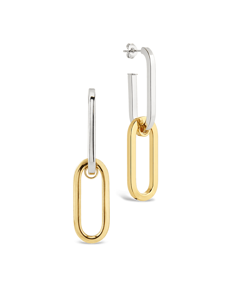 Doreen Mixed Metal Oval Drops