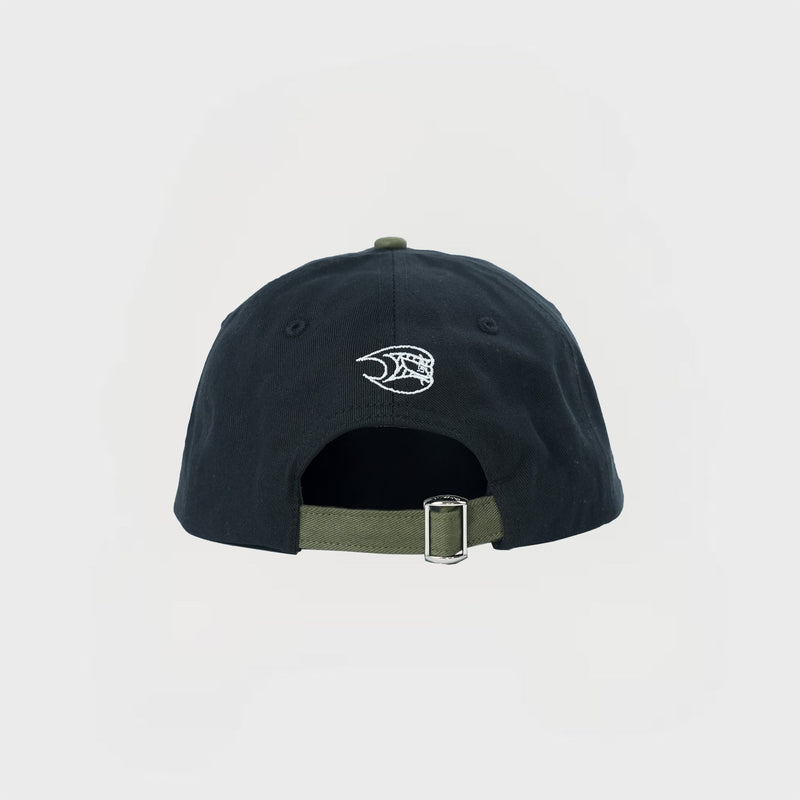 “P” CANVAS CAP | BLACK/GREEN