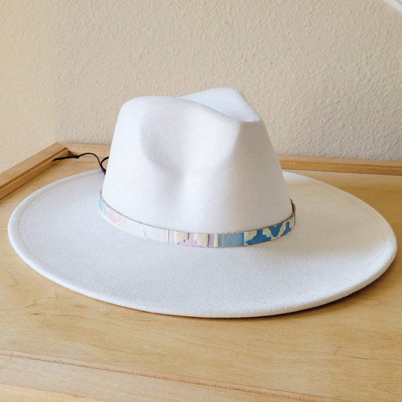**Pastel Navajo Embossed Leather Hat Band Only 950o